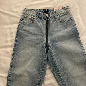 Revice zipper jeans
